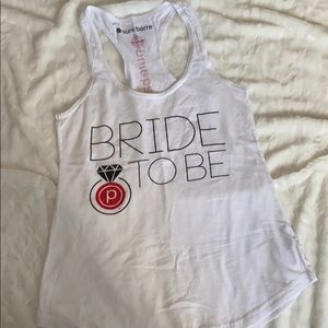 Pure barre bride to be tank